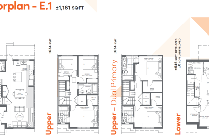 Townhome with unfinished Basement - Redstone, NE Calgary